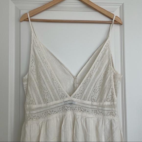 Zara Lace Jumpsuit Dress in Off-White Size L - Picture 8 of 11